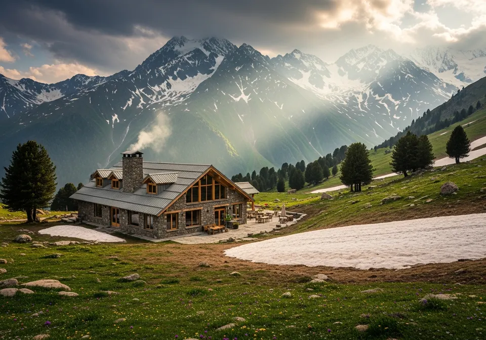 Kazbegi Georgia mountain lodge